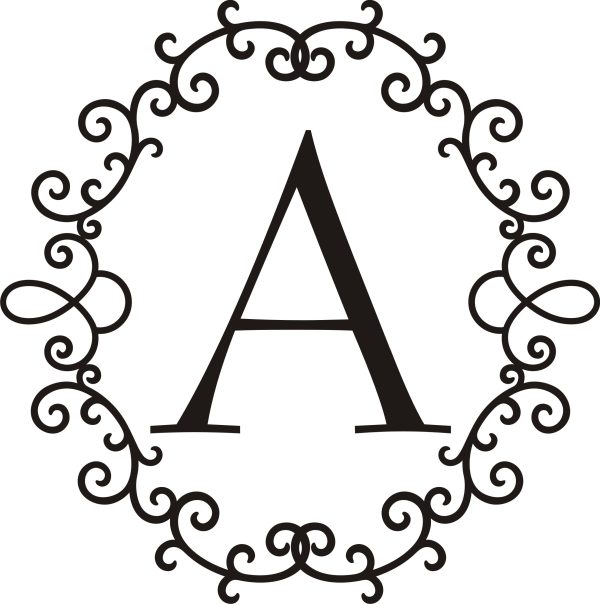 Monogram Vinyl Wall Art