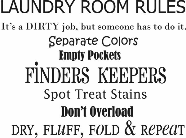 Laundry Wall Sayings