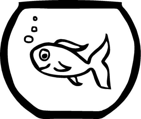 Fish Bowl Vinyl Wall Art Decal